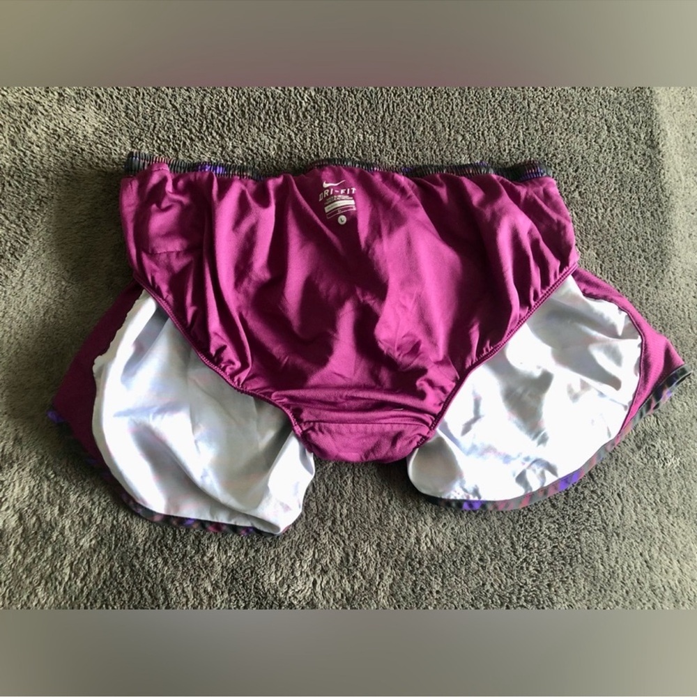 Nike Pink and Purple Athletic Shorts - Picture 5 of 6